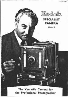 Kodak Specialist 2 manual. Camera Instructions.